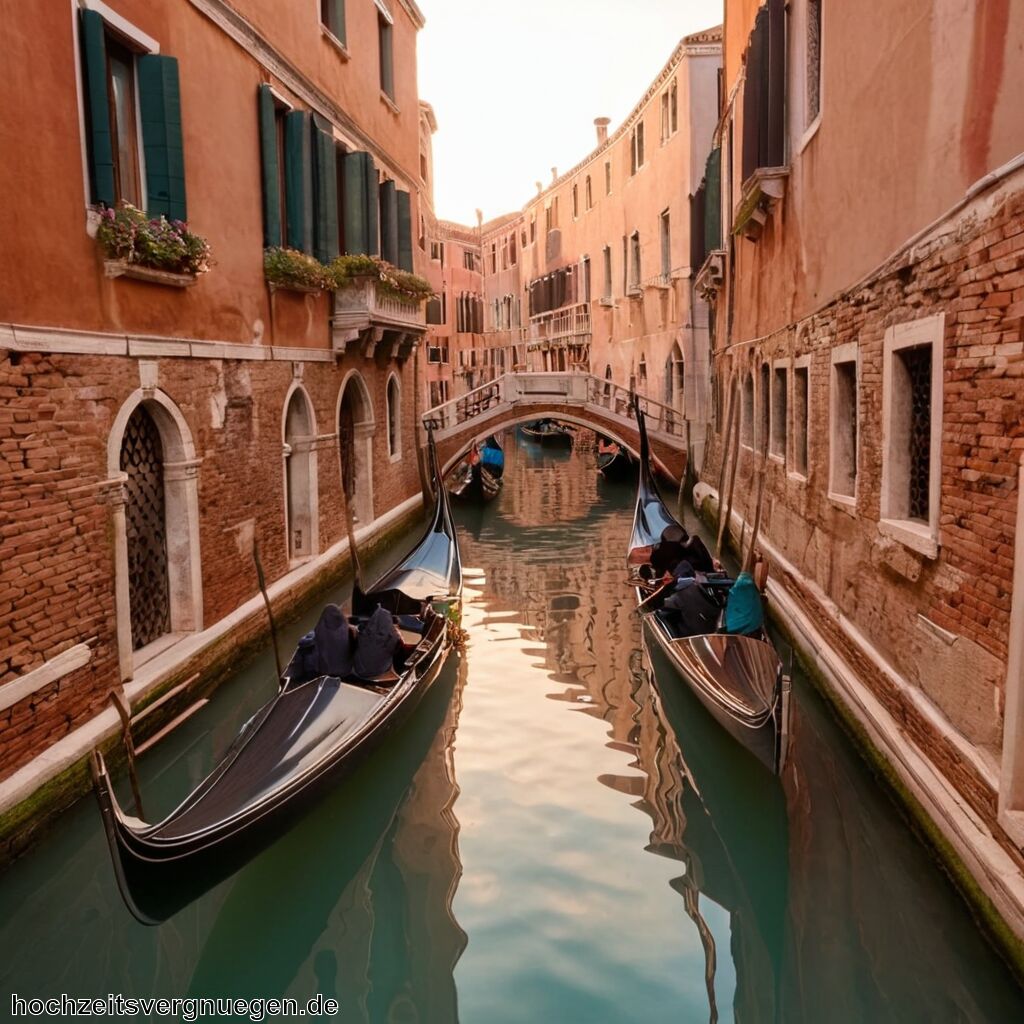 Flitterwochen Venedig » Gondelfahrten durch die Kanäle