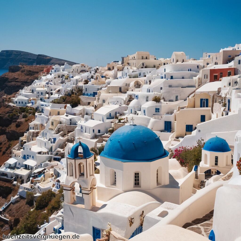 Flitterwochen Santorin » Träume in Weiß und Blau  