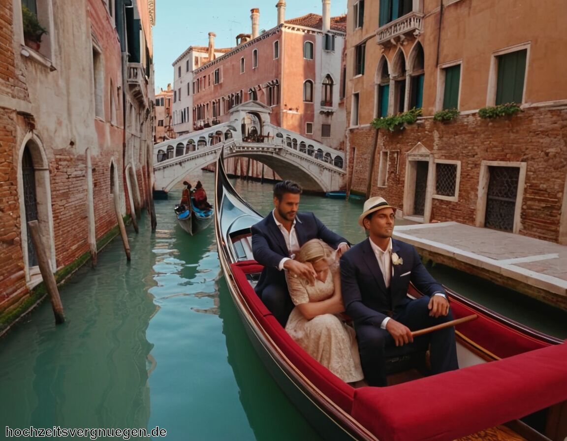 Traditionelle Gesänge während der Fahrt genießen - Flitterwochen Venedig » Gondelfahrten durch die Kanäle