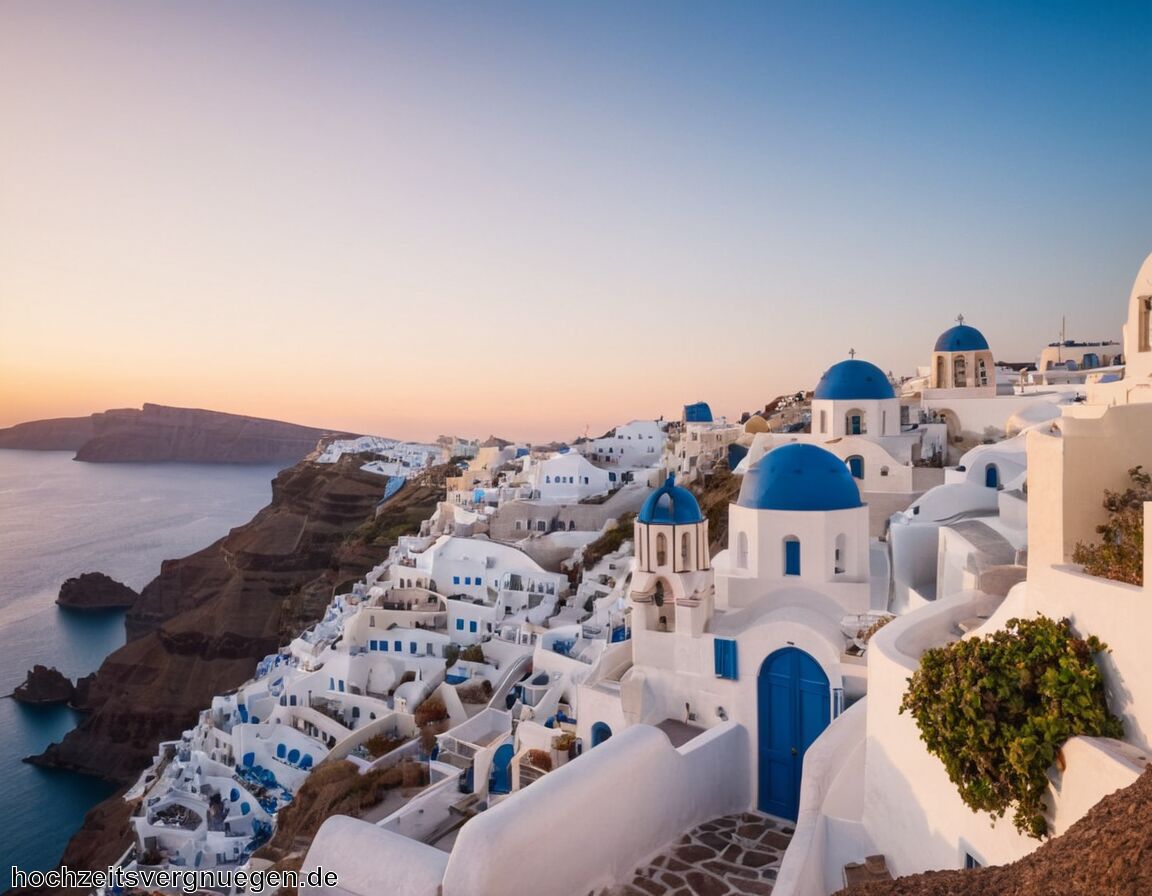 Entspannung in exklusiven Wellness-Angeboten   - Flitterwochen Santorin » Träume in Weiß und Blau  