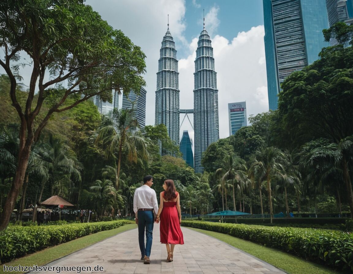 Spaziergang durch den KLCC-Park   - Flitterwochen Kuala Lumpur » Moderne Architektur und Tradition  