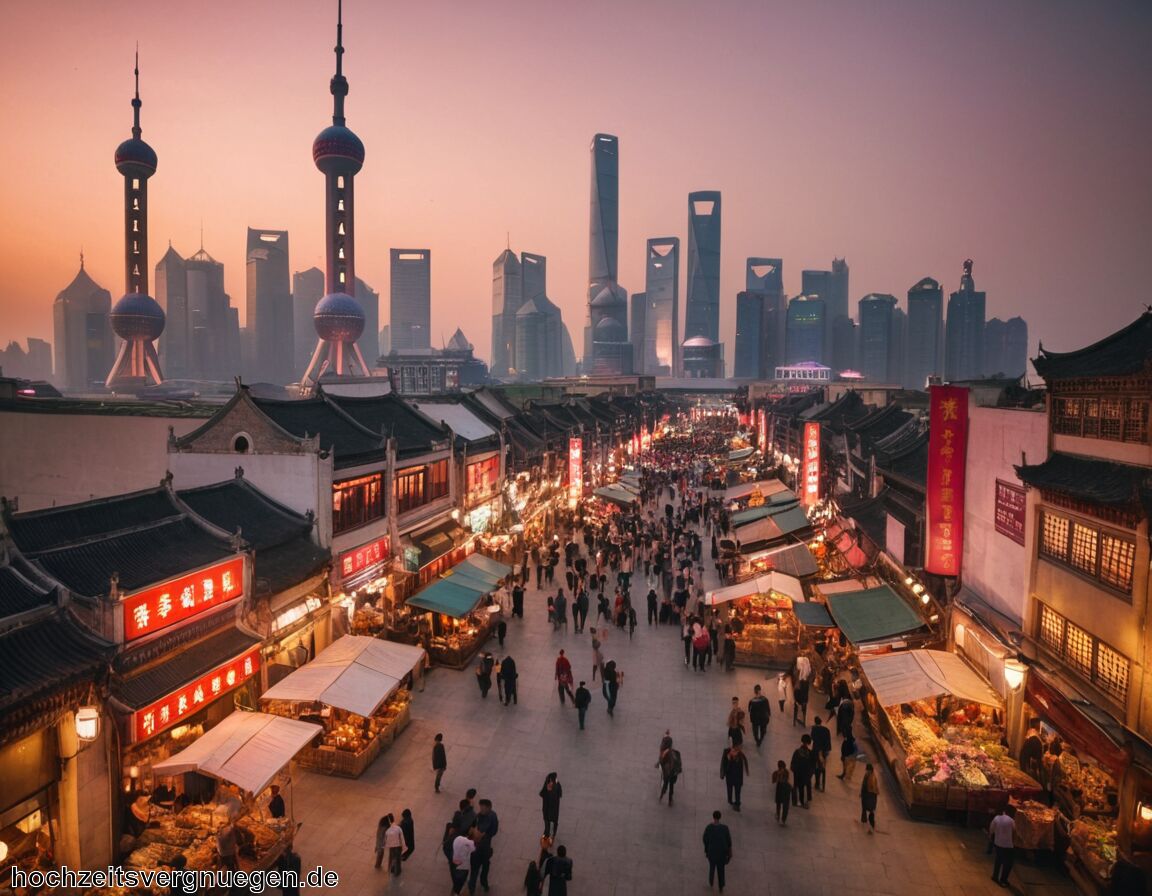 Lebendige Märkte und Einkaufsstraßen erkunden   - Flitterwochen Shanghai » Dynamik und historische Schönheit  