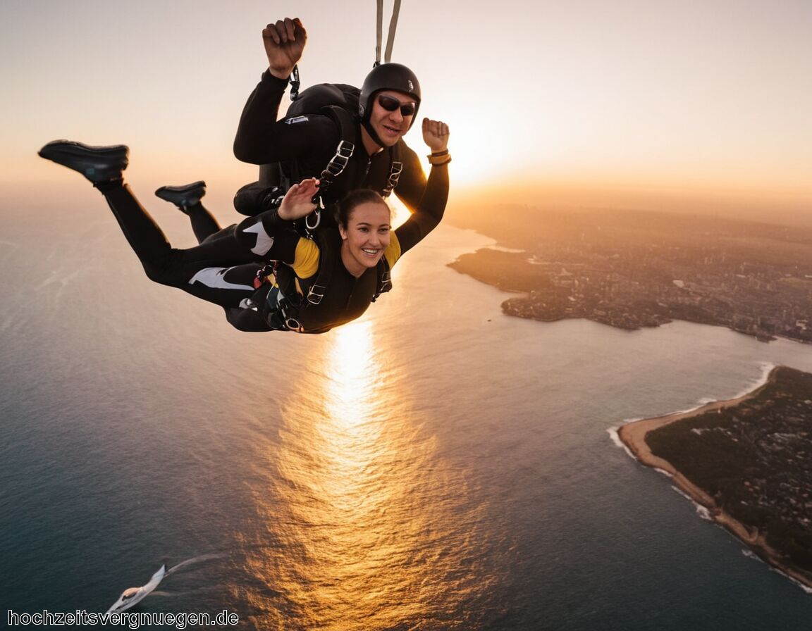 Abenteuerliche Aktivitäten wie Skydiving oder Surfing   - Flitterwochen Sydney » Australische Träume verwirklichen  
