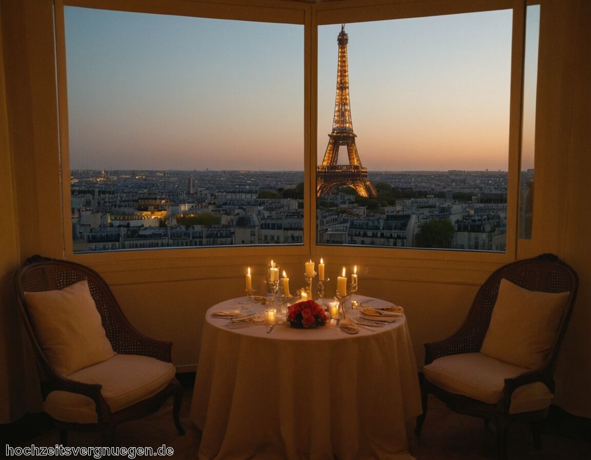Paare in luxuriösen Hotels oder Suiten   - Flitterwochen Paris » Romantik in der Stadt der Liebe  