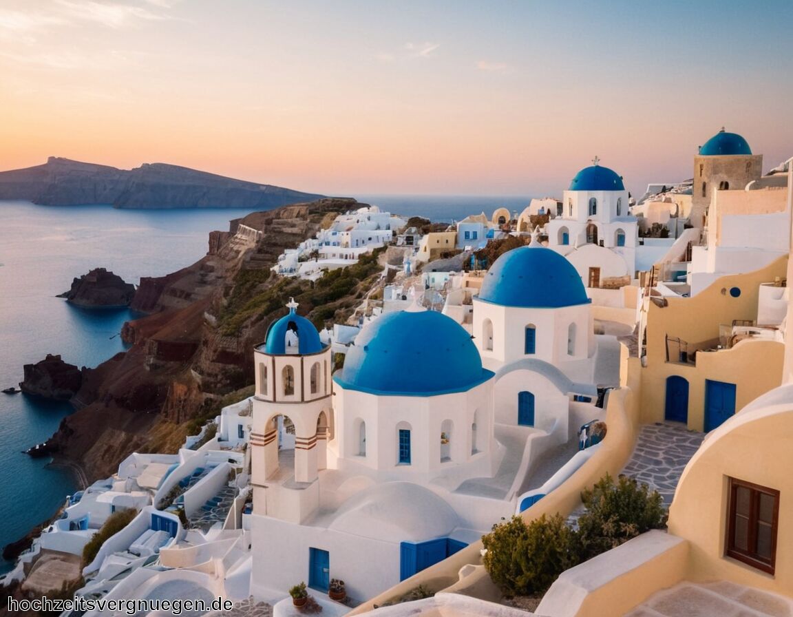 Charmante Wanderungen entlang der Küste unternehmen   - Flitterwochen Santorin » Träume in Weiß und Blau  