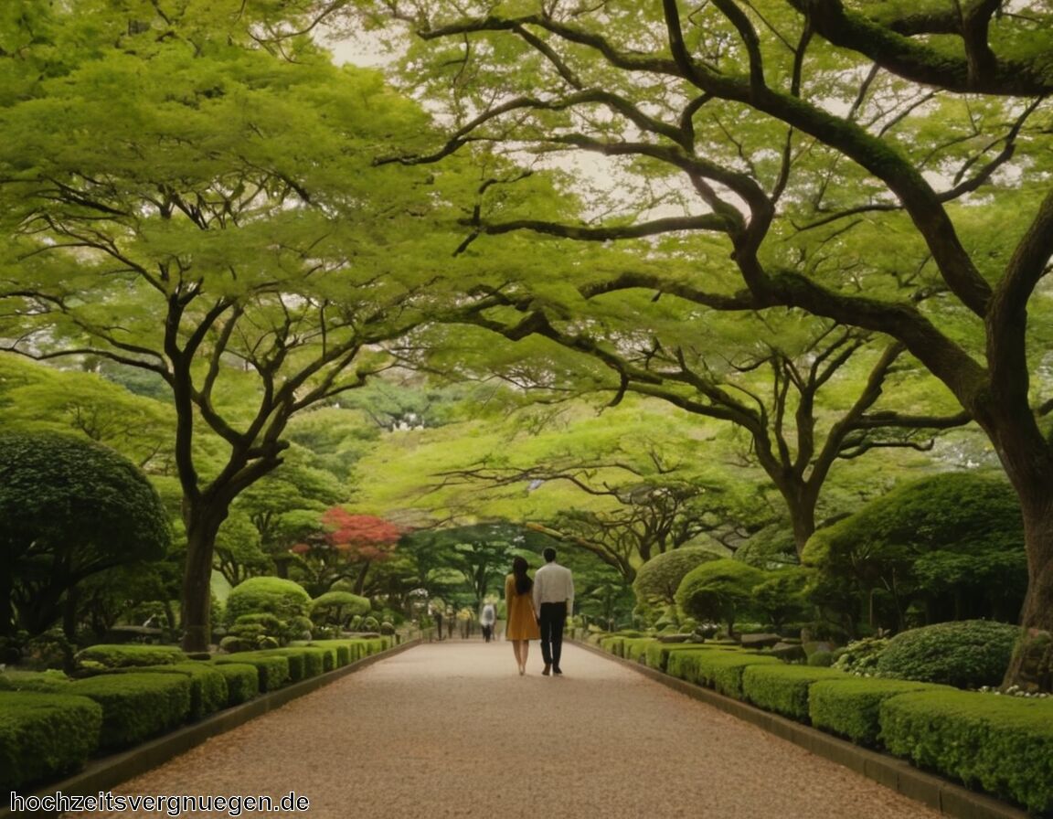 Entspannung in ruhigen Parks und Gärten genießen   - Flitterwochen Tokio » Innovative Stadt voller Überraschungen  