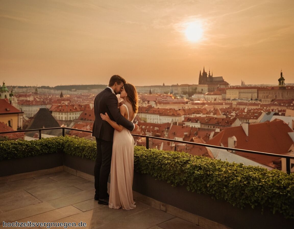 Besuchen von atemberaubenden Aussichtspunkten   - Flitterwochen Prag » Märchenhafte Momente in der Stadt  