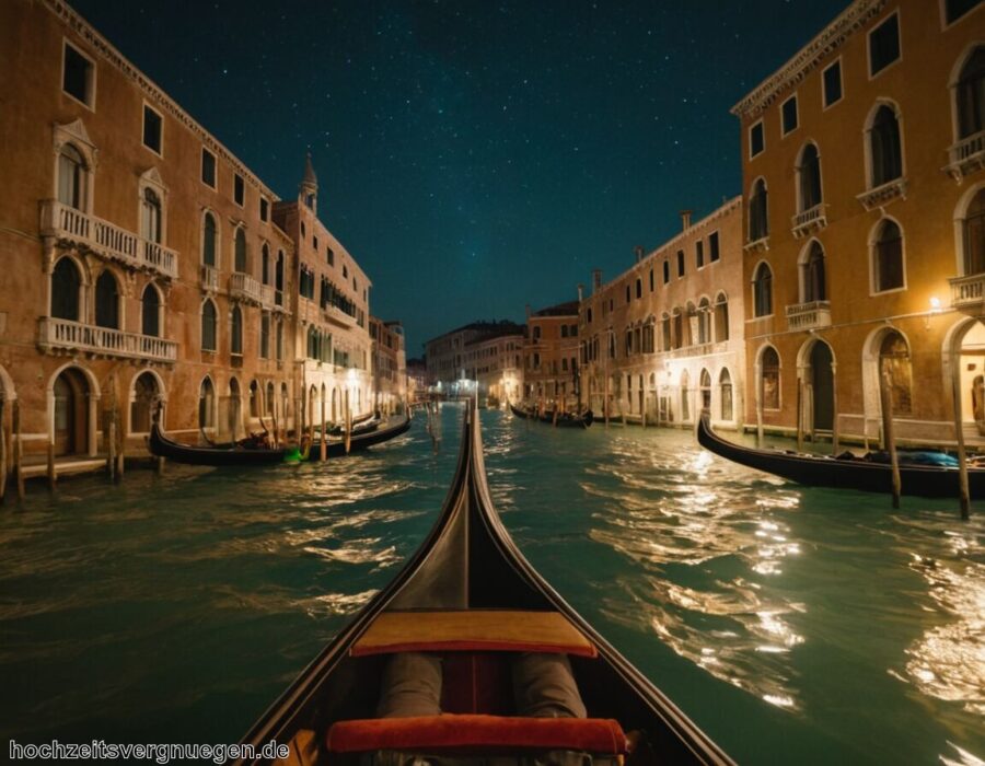 Flitterwochen Venedig » Gondelfahrten durch die Kanäle