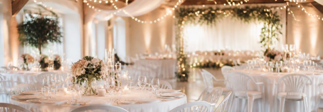Flexible Sitzlösungen für Hochzeiten: Stilvoll feiern mit stapelbaren Stühlen